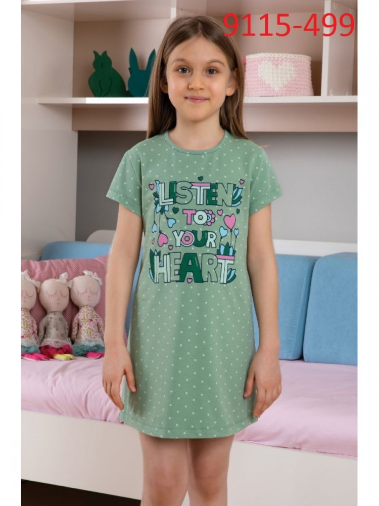 Ночная сорочка для девочки 9115